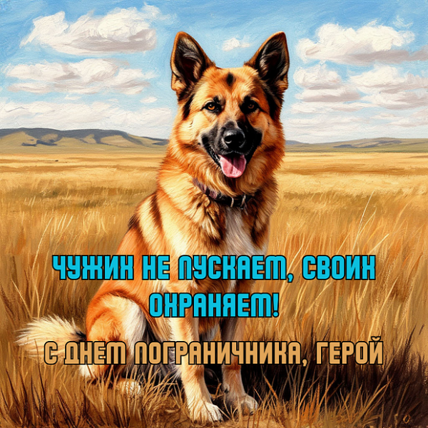 Открытки с Днем пограничника