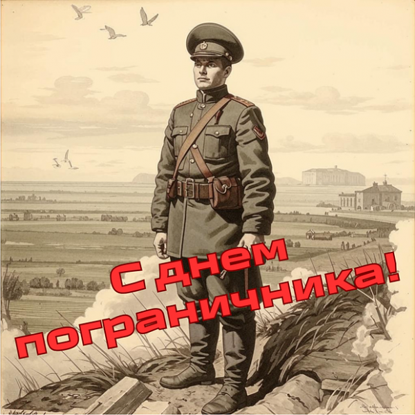 Открытки с Днем пограничника