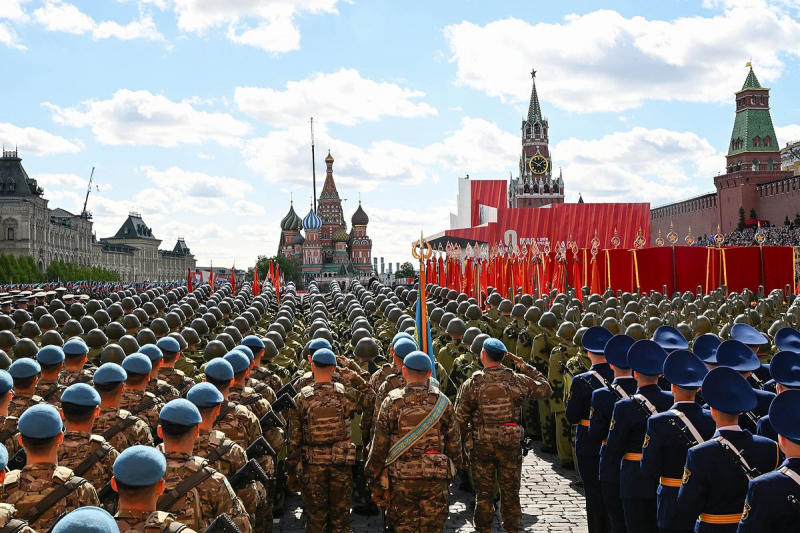 Парад Победы на Красной площади в Москве