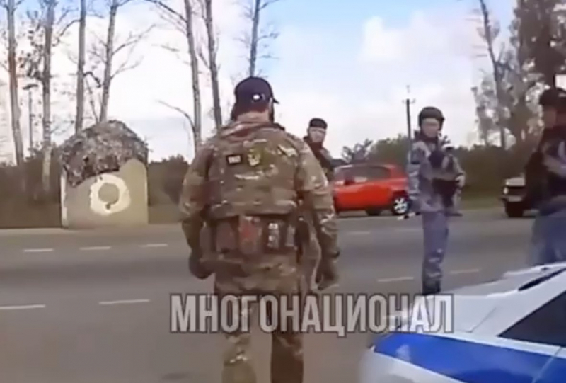 Нападение чеченских бойцов на сотрудников военной полиции