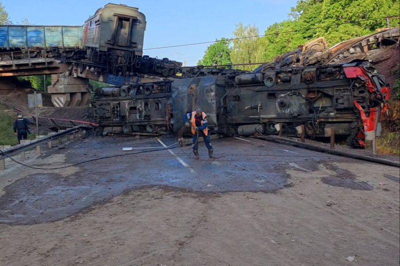 В Курской области обрушился мост
