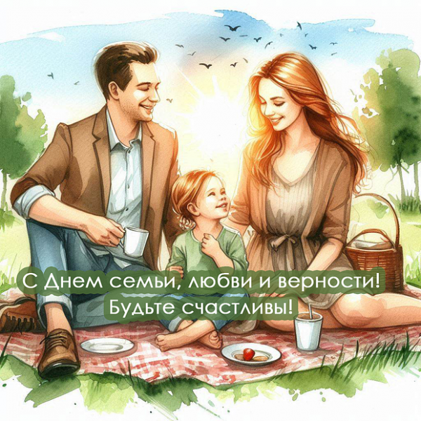 70 открыток и поздравлений с Днём семьи, любви и верности