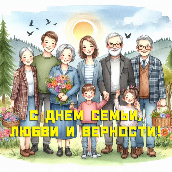 70 открыток и поздравлений с Днём семьи, любви и верности