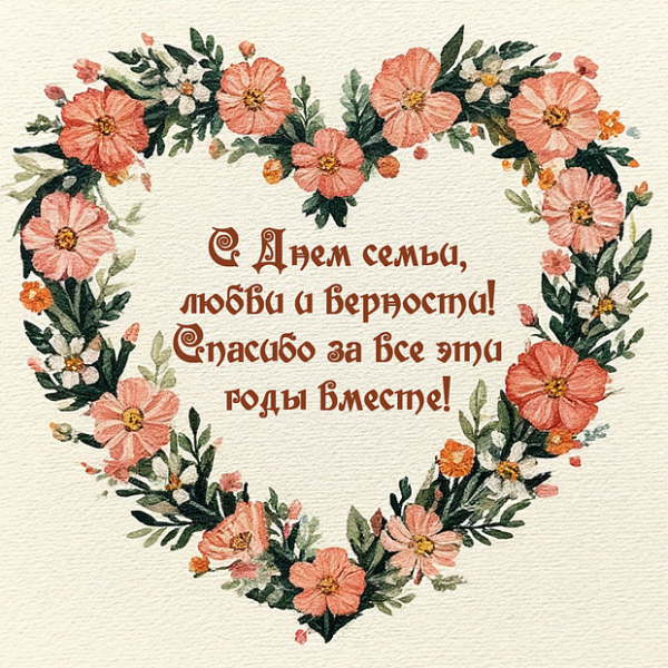 70 открыток и поздравлений с Днём семьи, любви и верности