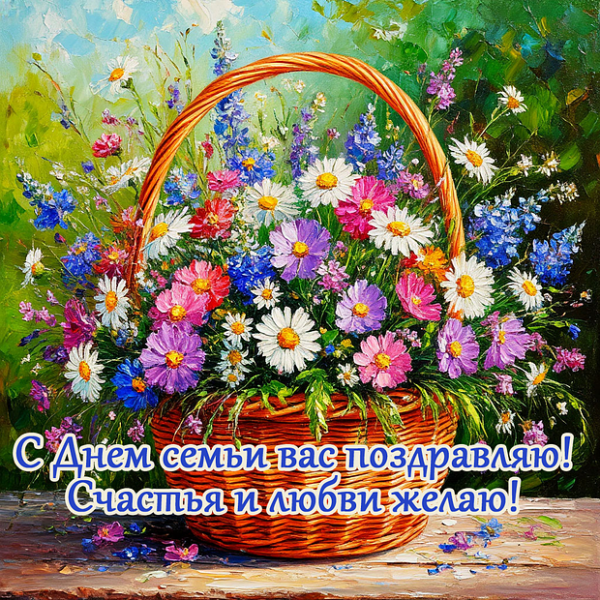 70 открыток и поздравлений с Днём семьи, любви и верности