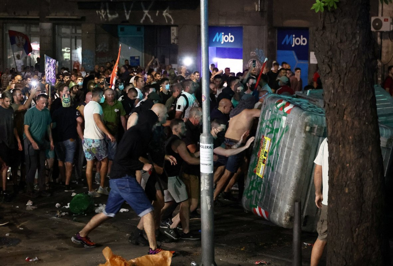 Протесты в Белграде