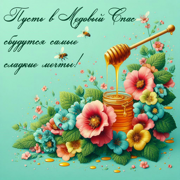 40+ открыток и поздравлений с Медовым Спасом