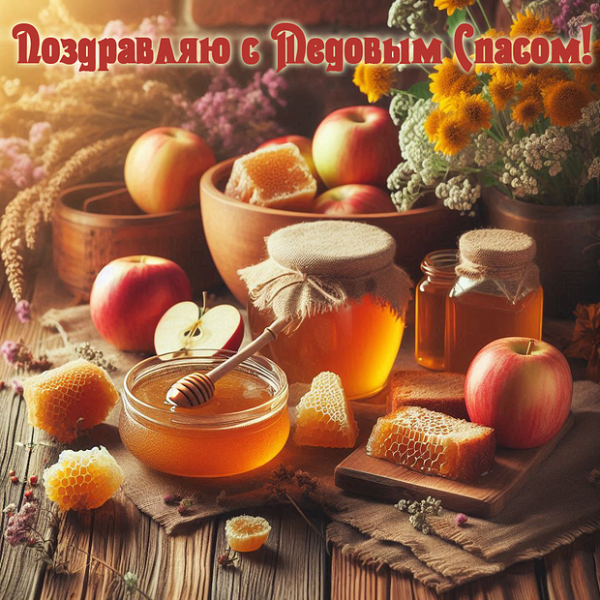 40+ открыток и поздравлений с Медовым Спасом