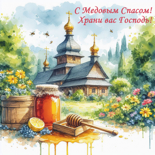 40+ открыток и поздравлений с Медовым Спасом