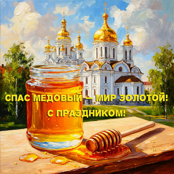 40+ открыток и поздравлений с Медовым Спасом