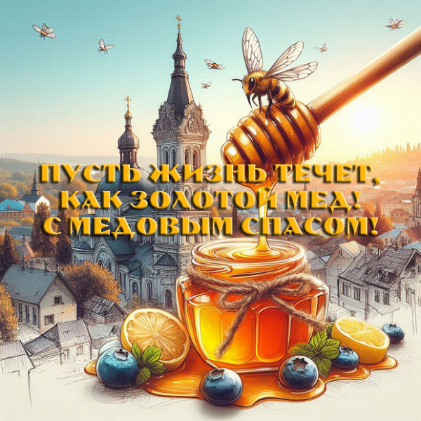 40+ открыток и поздравлений с Медовым Спасом