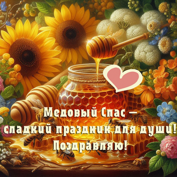 40+ открыток и поздравлений с Медовым Спасом