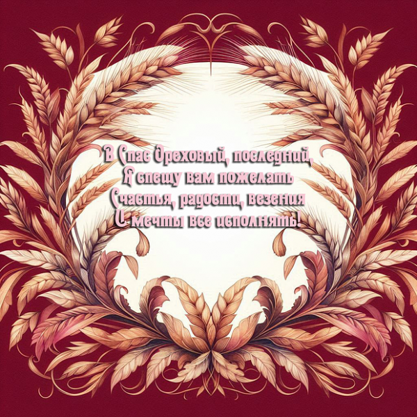 40+ открыток и поздравлений с Ореховым Спасом
