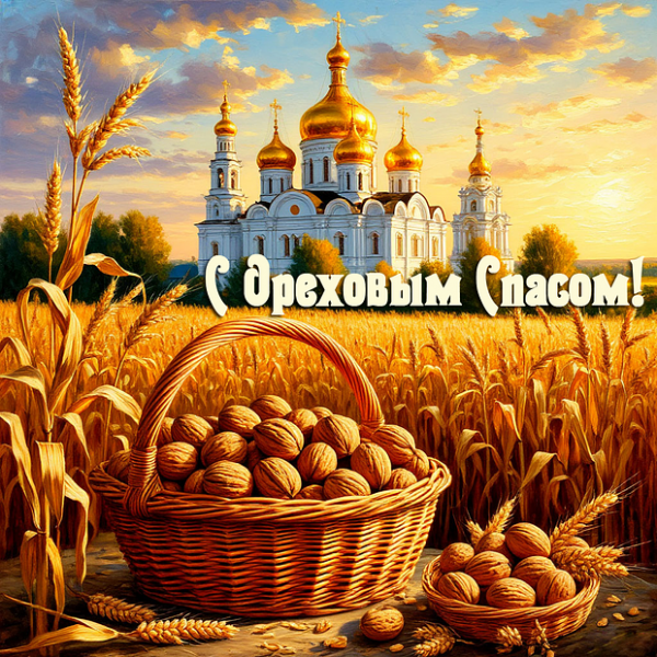 40+ открыток и поздравлений с Ореховым Спасом