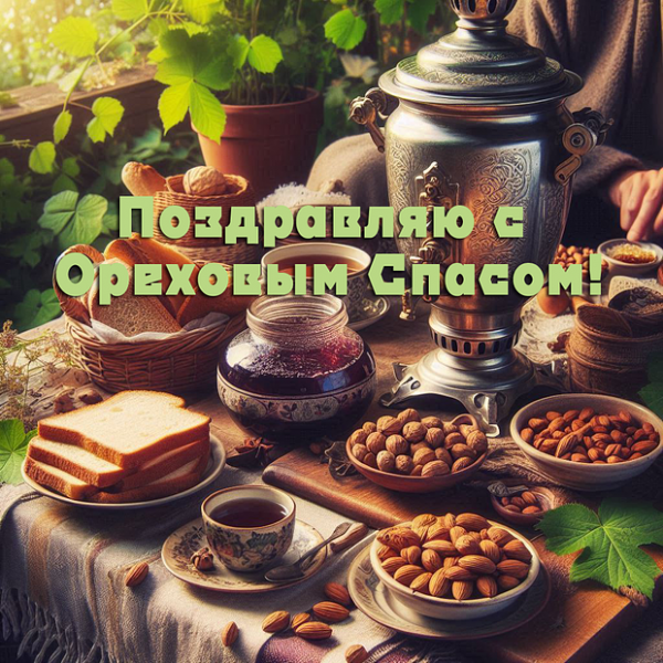 40+ открыток и поздравлений с Ореховым Спасом