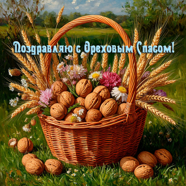 40+ открыток и поздравлений с Ореховым Спасом