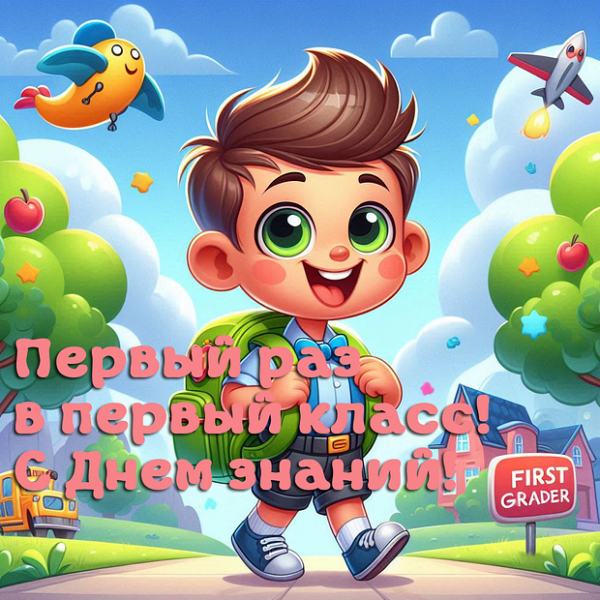 80+ открыток и поздравлений с 1 Сентября