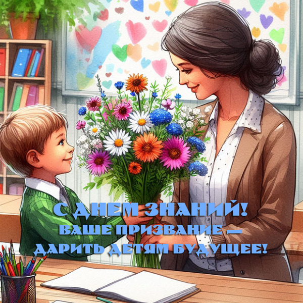 80+ открыток и поздравлений с 1 Сентября