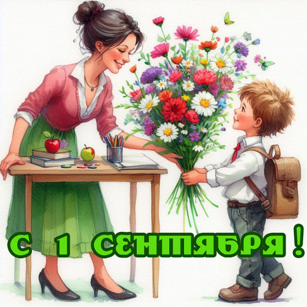 80+ открыток и поздравлений с 1 Сентября