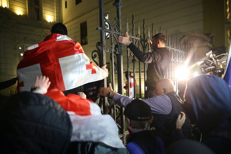 Масштабные протесты в Грузии 4 октября