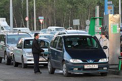 Очереди на заправках в Белоруссии