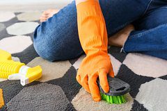 Россиян научили очищать ковер от пятен