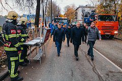 Ситуацию на месте просадки грунта в Петербурге удалось стабилизировать