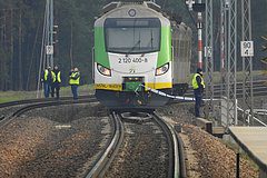 Подрыв железной дороги в Польше