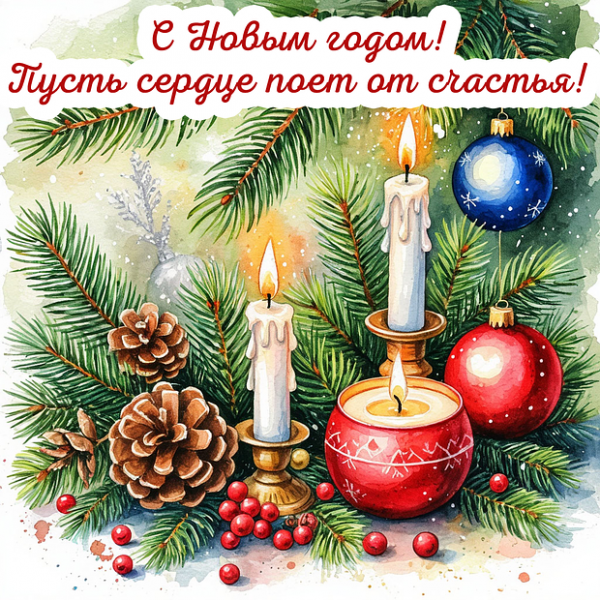 150+ открыток и поздравлений с Новым годом 2026