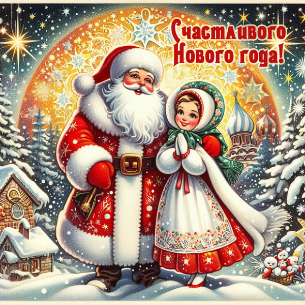 150+ открыток и поздравлений с Новым годом 2026