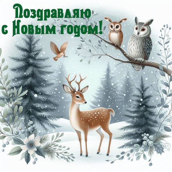 150+ открыток и поздравлений с Новым годом 2026