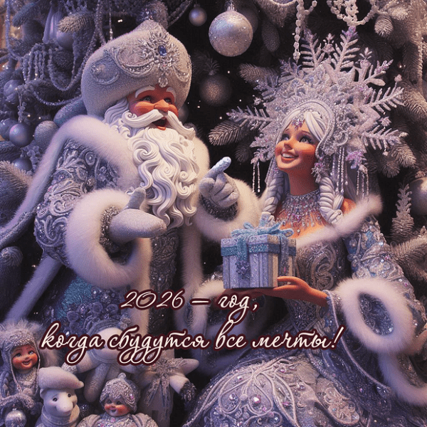 150+ открыток и поздравлений с Новым годом 2026