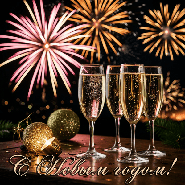 150+ открыток и поздравлений с Новым годом 2026