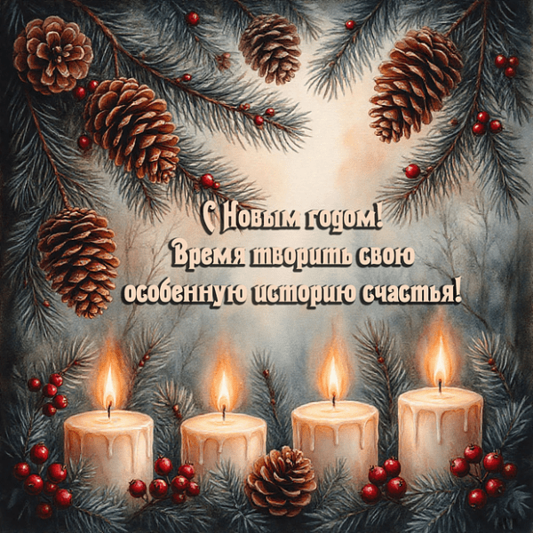 150+ открыток и поздравлений с Новым годом 2026