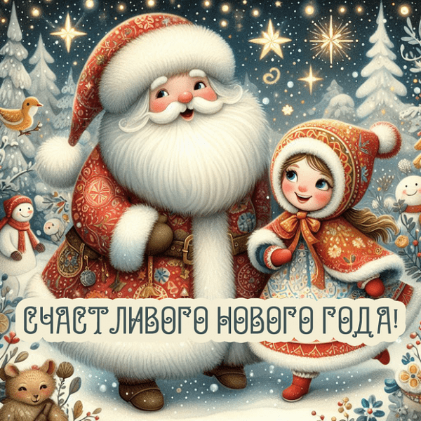 150+ открыток и поздравлений с Новым годом 2026