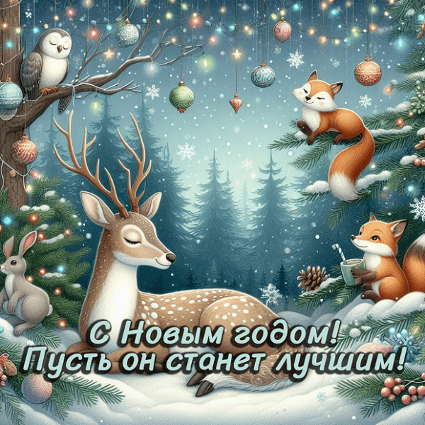 150+ открыток и поздравлений с Новым годом 2026