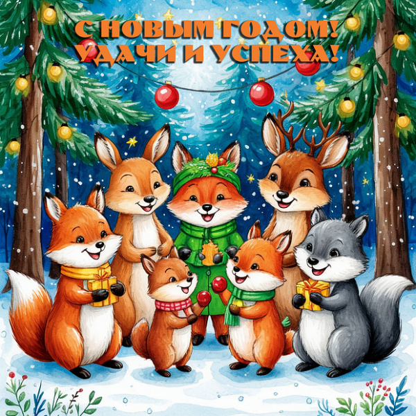 150+ открыток и поздравлений с Новым годом 2026