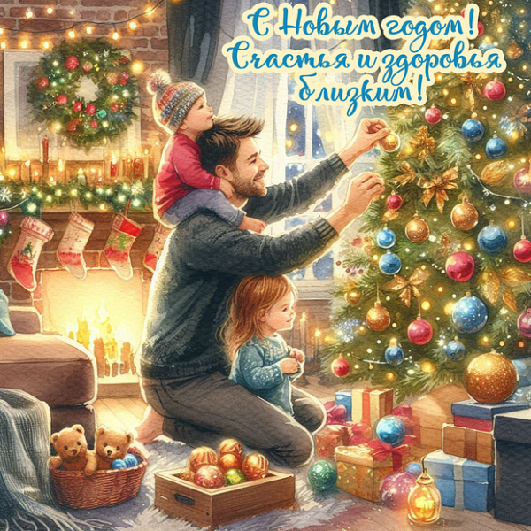 150+ открыток и поздравлений с Новым годом 2026