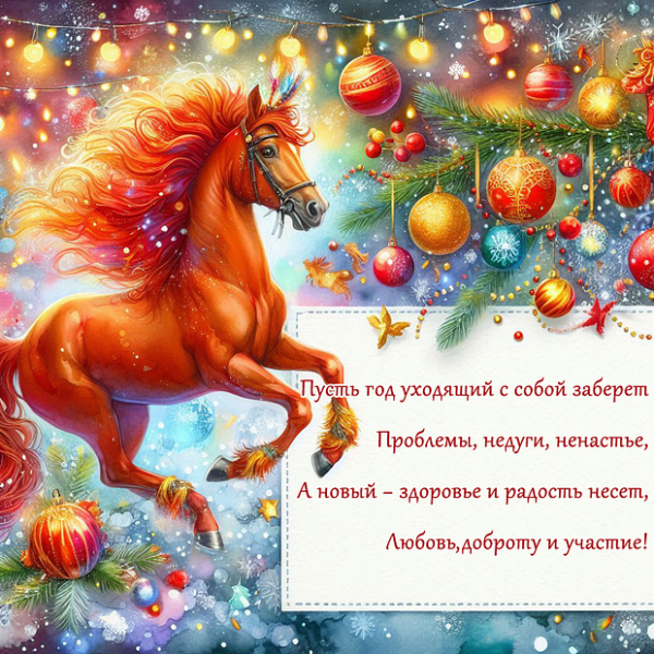 150+ открыток и поздравлений с Новым годом 2026