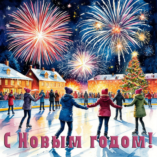 150+ открыток и поздравлений с Новым годом 2026