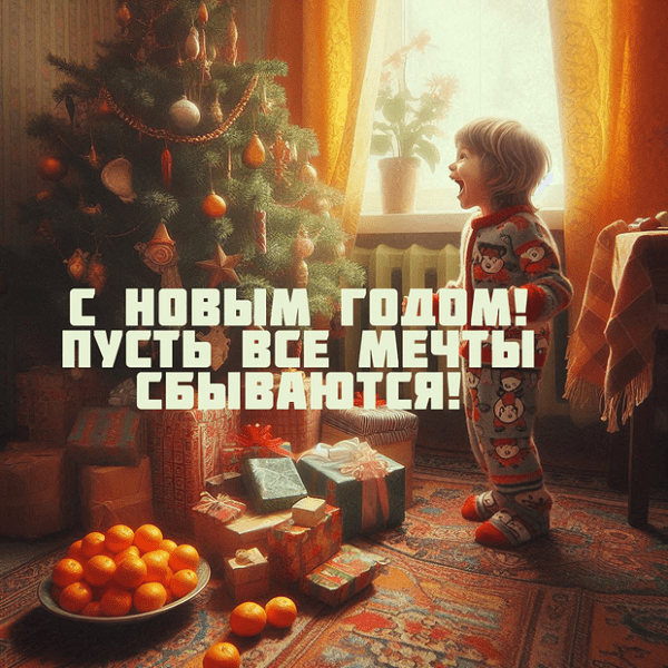 150+ открыток и поздравлений с Новым годом 2026