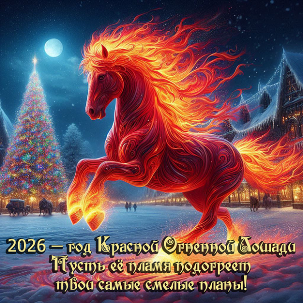 150+ открыток и поздравлений с Новым годом 2026