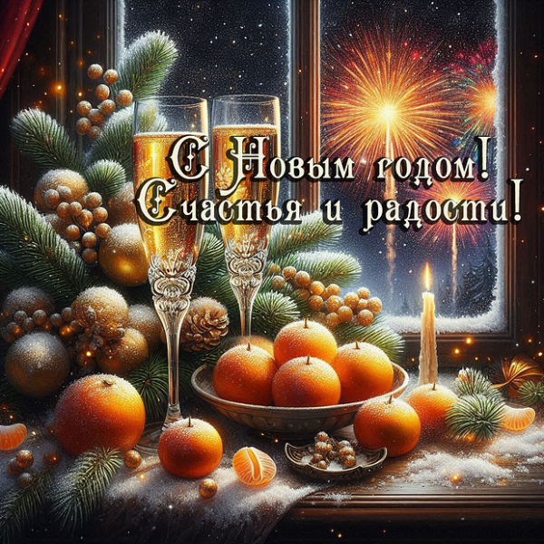 150+ открыток и поздравлений с Новым годом 2026