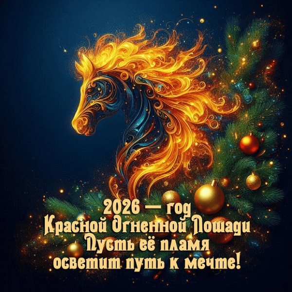 150+ открыток и поздравлений с Новым годом 2026