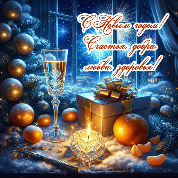 150+ открыток и поздравлений с Новым годом 2026