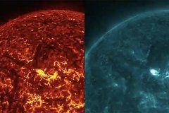 На Солнце произошла двойная вспышка