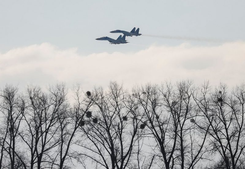 Уничтожение украинского истребителя Су-27